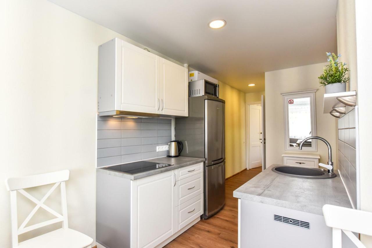 דרוסקינינקאי Baltieji Senamiescio Apartamentai Prie Aqua Parko מראה חיצוני תמונה