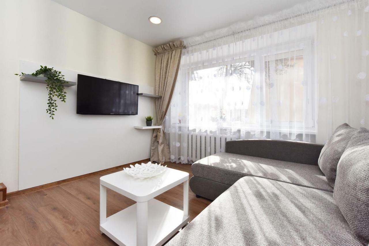 דרוסקינינקאי Baltieji Senamiescio Apartamentai Prie Aqua Parko מראה חיצוני תמונה