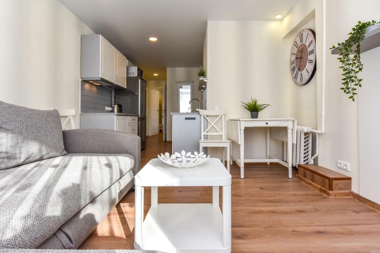 דרוסקינינקאי Baltieji Senamiescio Apartamentai Prie Aqua Parko מראה חיצוני תמונה